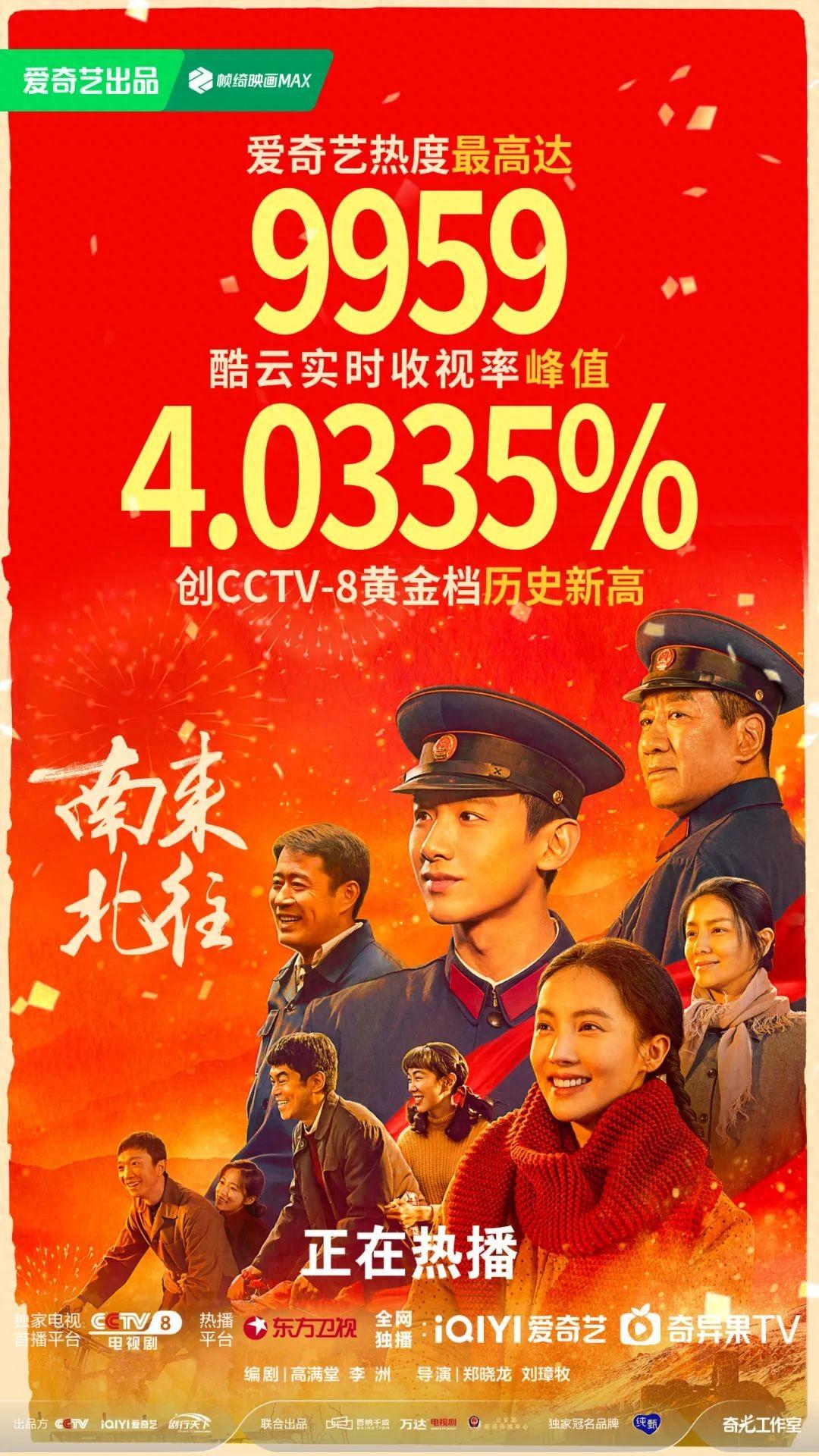 《南来北往》收视破4，爱奇艺开年爆款五连发