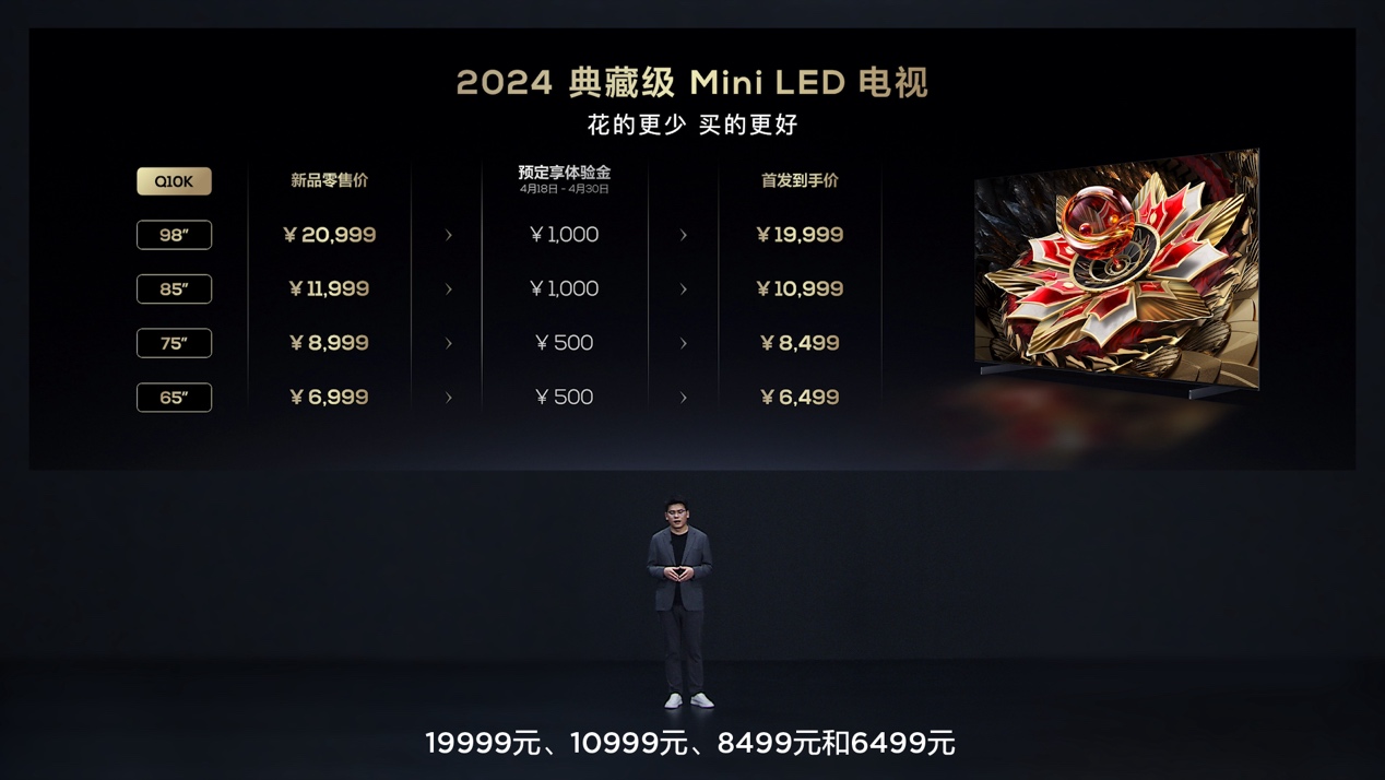 再次震撼行业！TCL发布典藏级Mini LED电视Q10K/Q10K Pro和真XDR高画质Mini LED电视 T7K