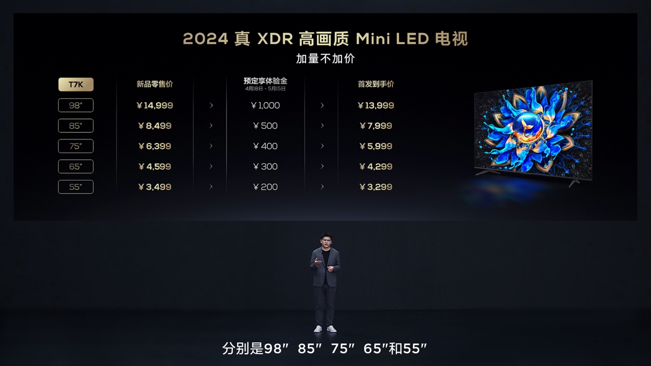 再次震撼行业！TCL发布典藏级Mini LED电视Q10K/Q10K Pro和真XDR高画质Mini LED电视 T7K