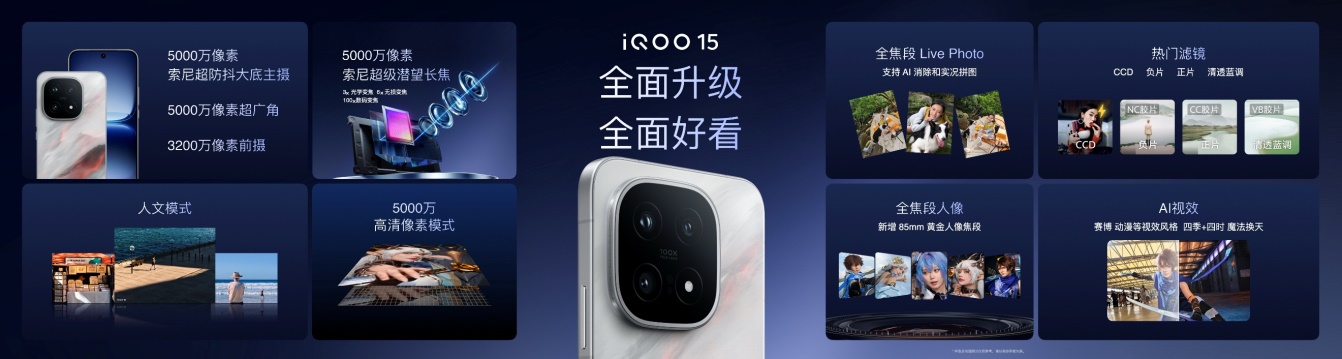 “性能超长板，全面无短板”iQOO 15发布，起步价仅4199元