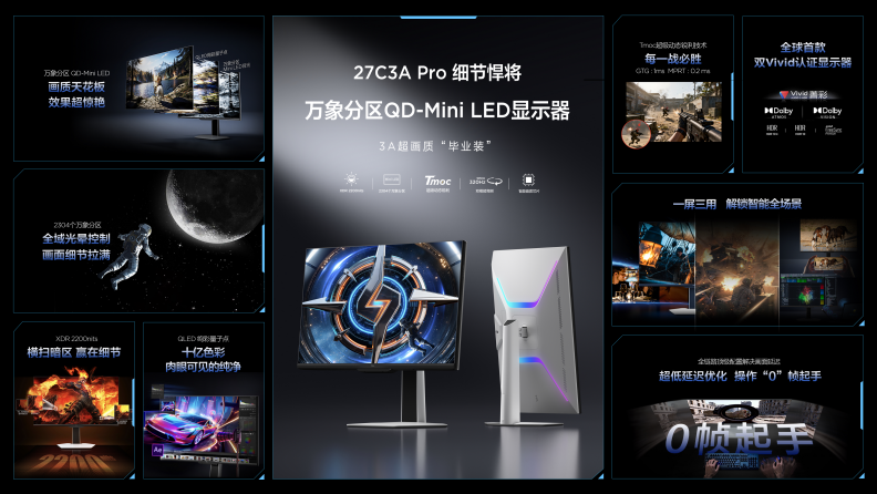 显示王者TCL显示器国内首秀交出狠牌, “三箭齐发”开启桌面胜境 显示王者TCL显示器国内首秀交出狠牌, “三箭齐发”开启桌面胜境
