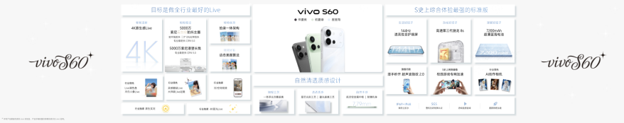 4K Live原相机,帧帧丝滑真清晰,vivo S60系列正式发布 4K Live原相机,帧帧丝滑真清晰,vivo S60系列正式发布