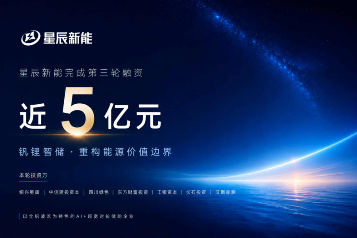  储能Pre-IPO窗口打开，星辰新能近5亿元融资背后，什么样的企业更受市场青睐？