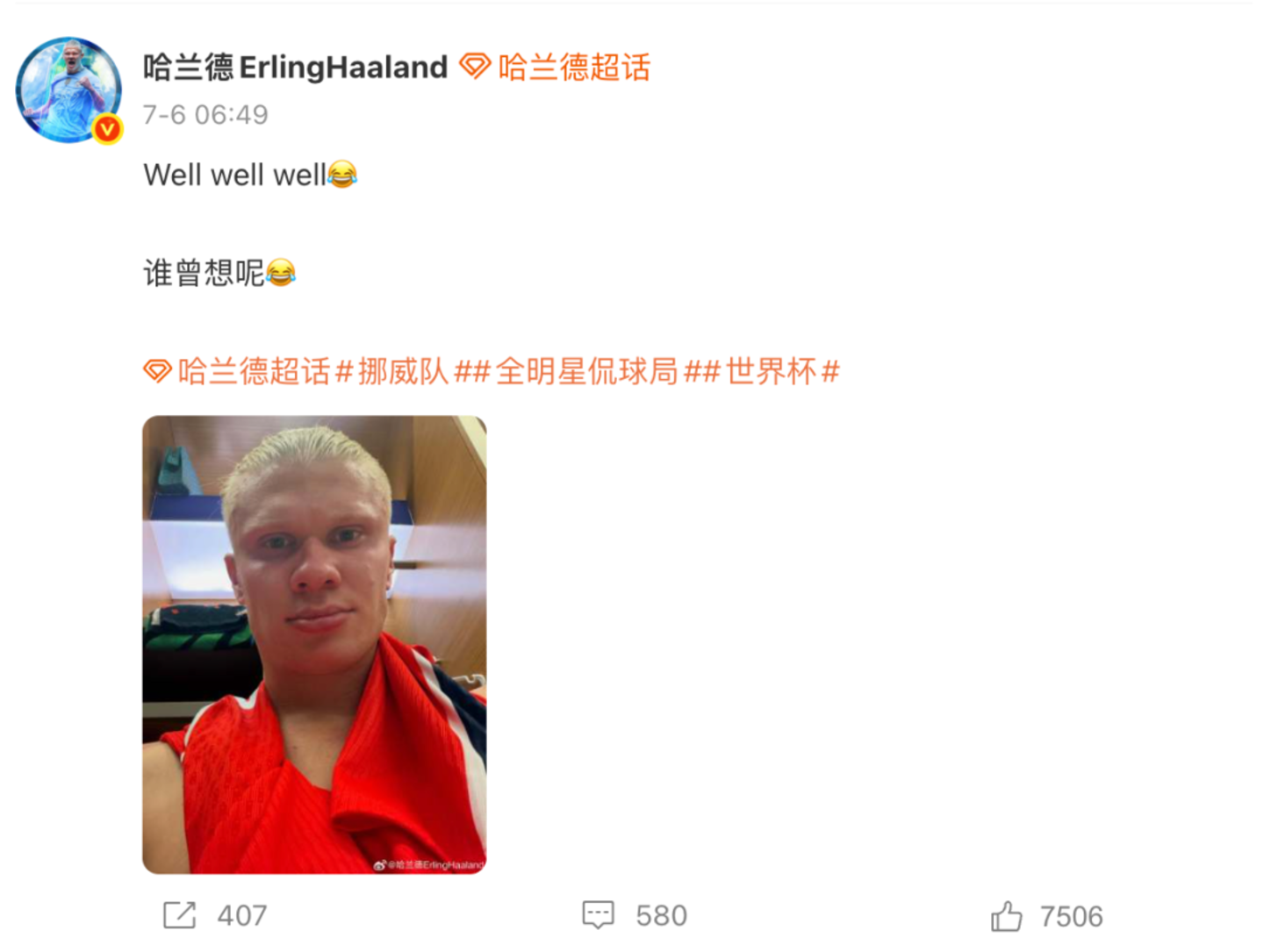  为什么中国人这么喜欢哈兰德？
