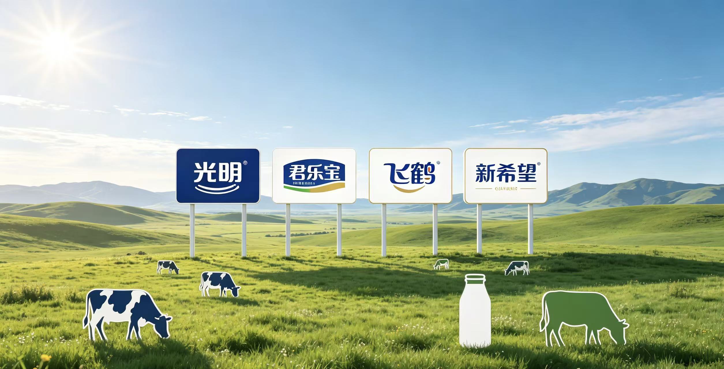 光明、君乐宝、飞鹤、新希望：谁在领跑，谁在空耗？