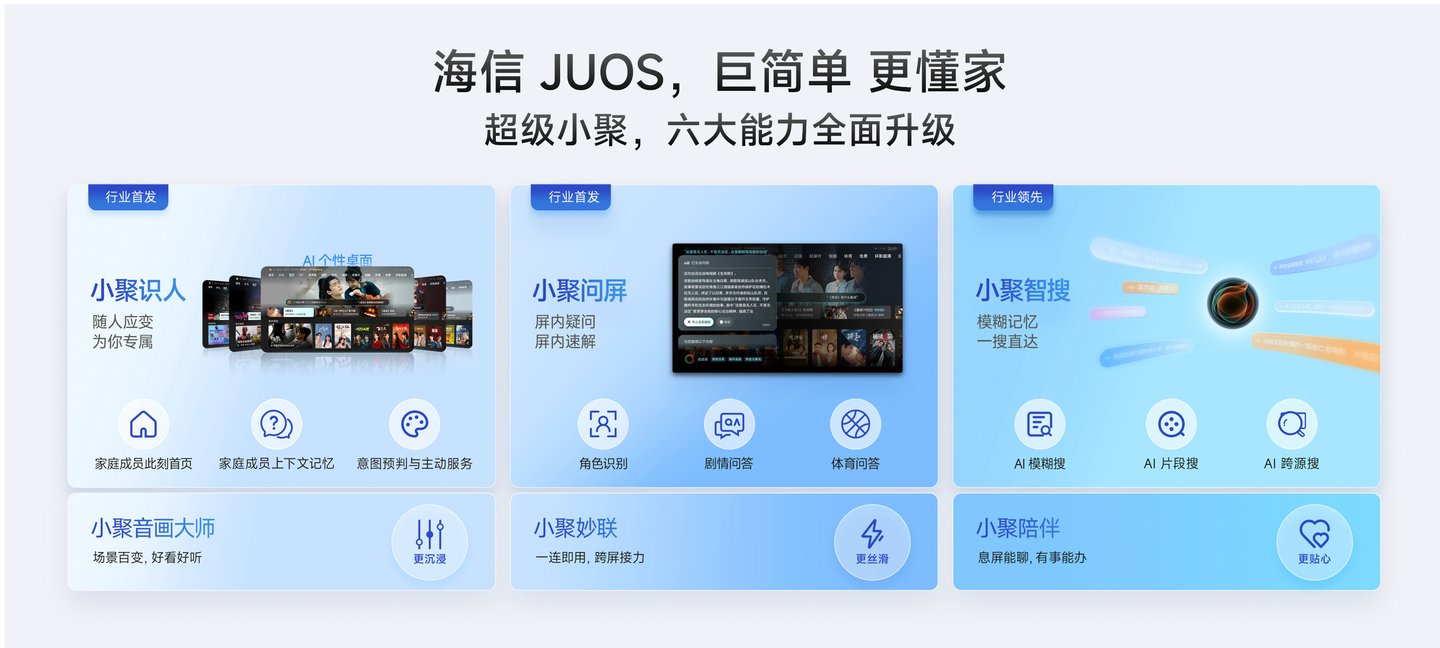  行业首个家庭智能伴侣级AIOS落地，海信JUOS开启家庭智能新时代