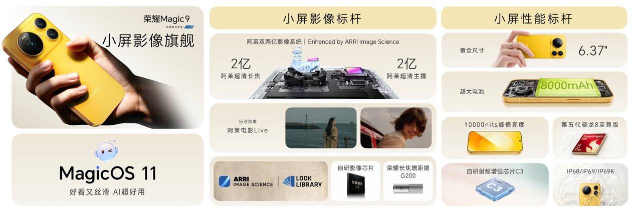 超清双2亿,掌中电影机,荣耀Magic9 系列正式发布售价4499元起 超清双2亿,掌中电影机,荣耀Magic9 系列正式发布售价4499元起