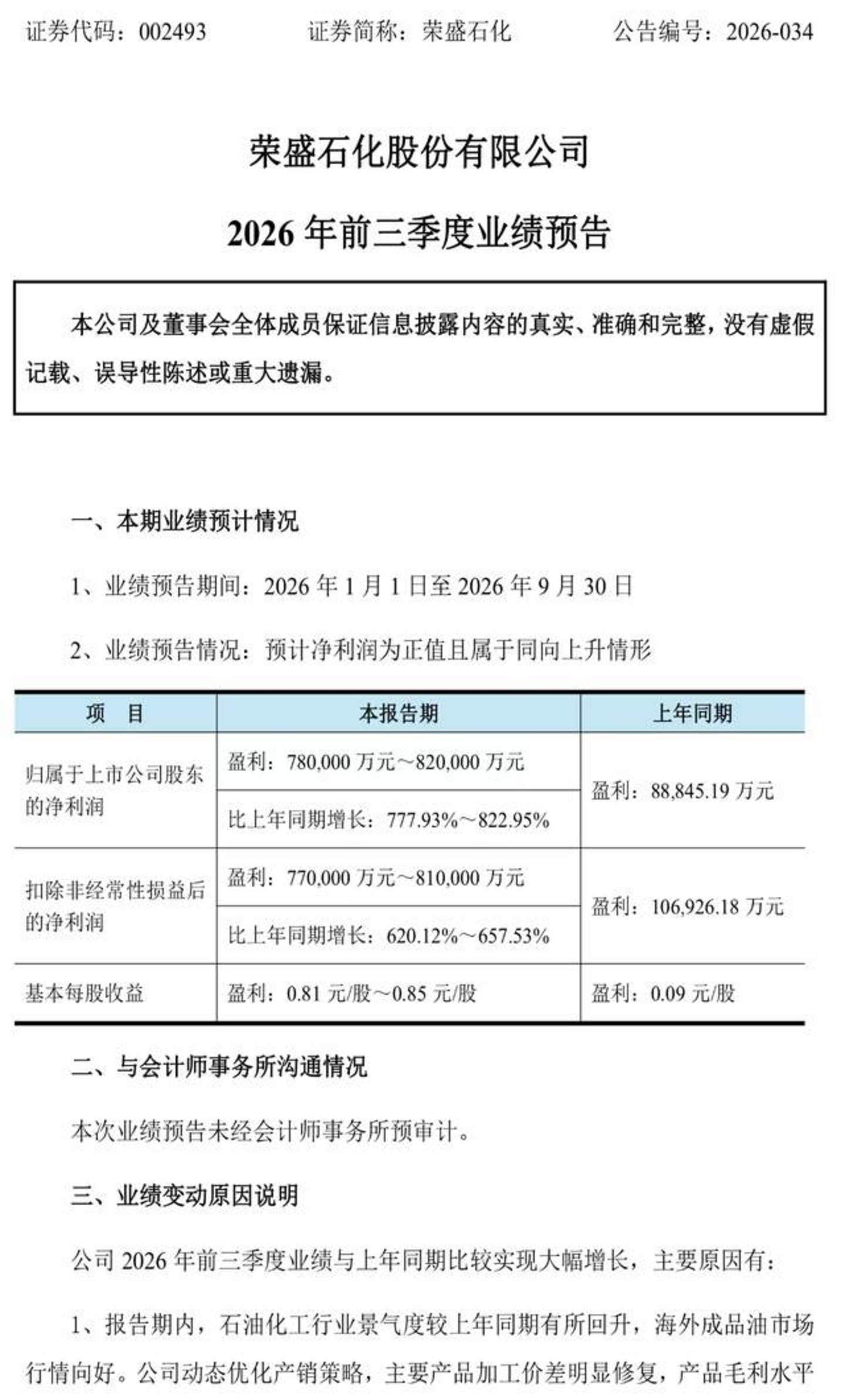 荣盛石化利润暴增8倍,谁在买单 荣盛石化利润暴增8倍,谁在买单