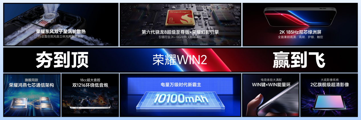 “年度T0电竞夯机”荣耀WIN2、荣耀WIN RT2正式发布，国补到手价3149元起