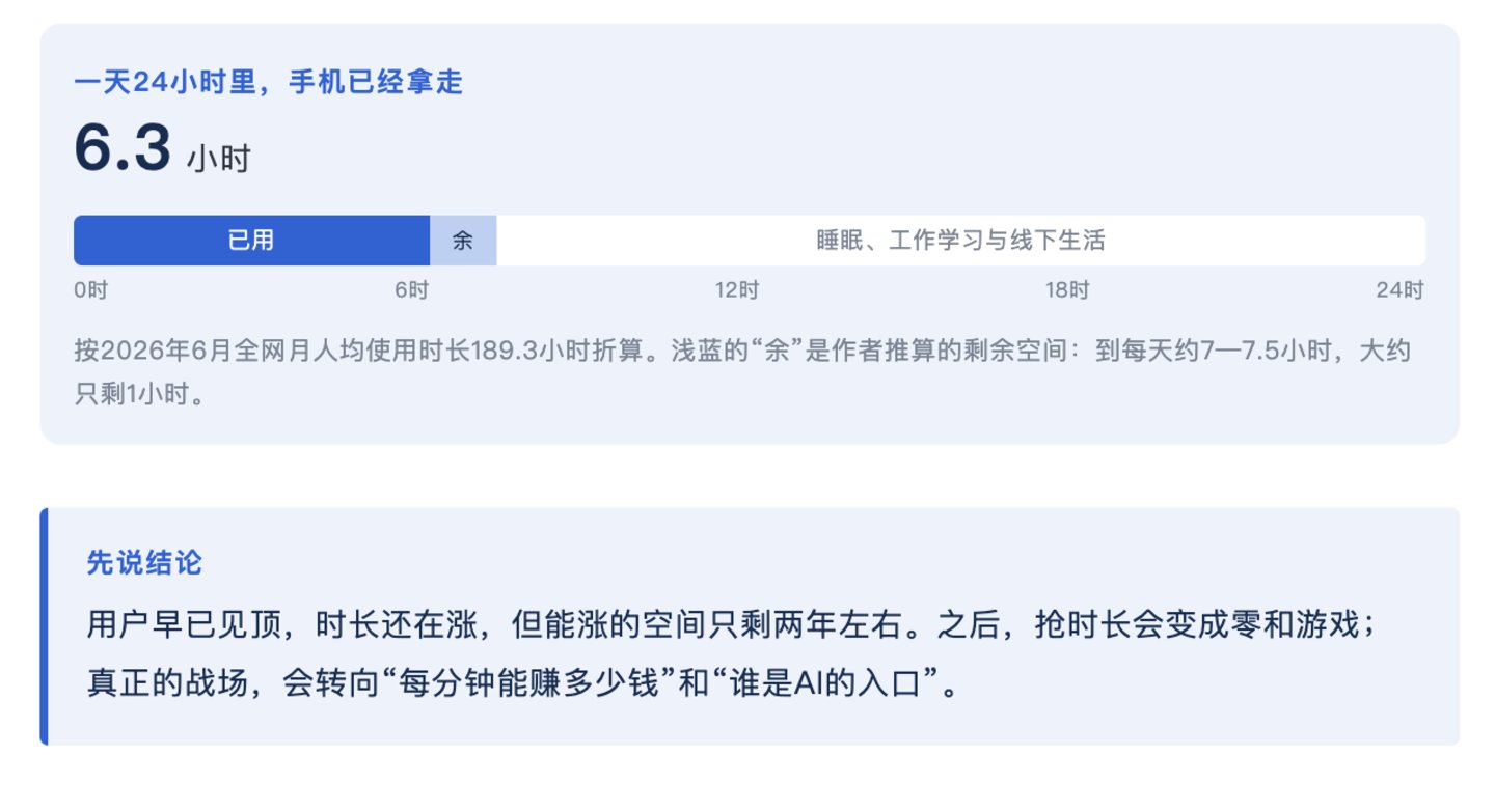 七年变迁与终局推演:你刷手机的时间,2028年就到头了